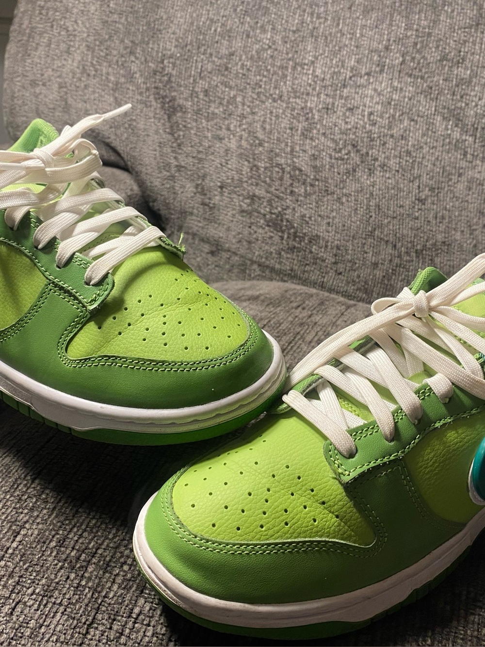 Lime Green Low-Top Nike Dunks Chlorophyll